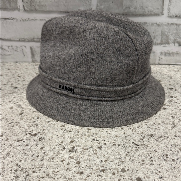Kangol Charcoal Wool Blend Bucket Hat - Picture 1 of 4